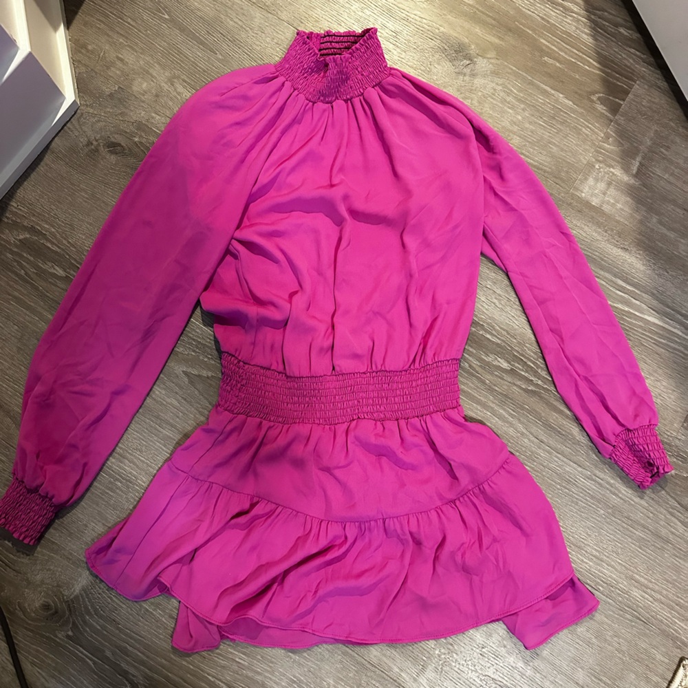 Krisa Pink Mini Dress